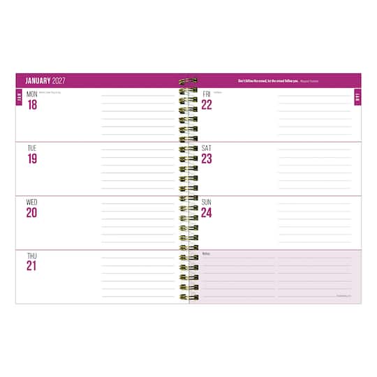 2027 Graphic Petals Medium Weekly Monthly Planner